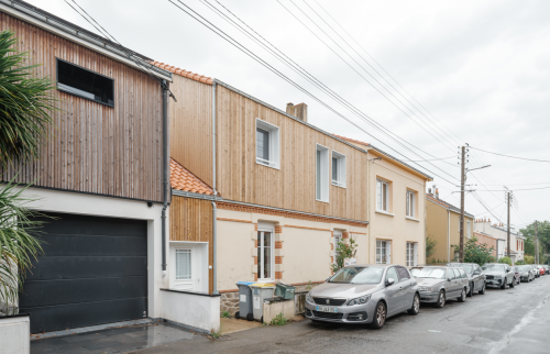 Surélévation de maison à Rezé - extérieur