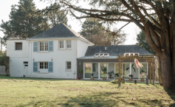Rénovation et extension d'une véranda existante VERTOU (44120) - vue extérieure avec habitation existante