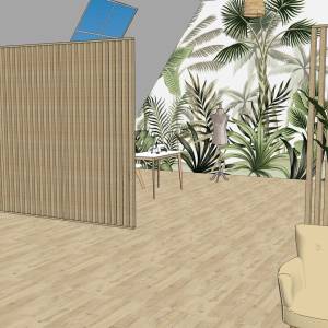 Réalisation 3D pièce sous les toits - Aurore Rothon-Gasc - La Maison Des Architectes