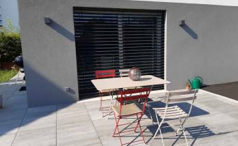 Terrasse en dalle sur plots à Sierentz