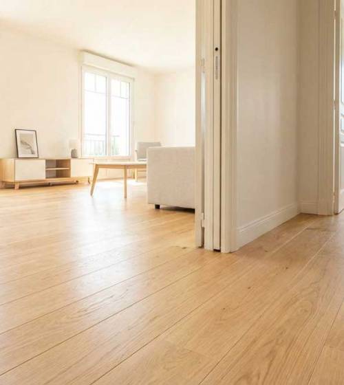 Rénovation de parquet en chêne massif à Touques
