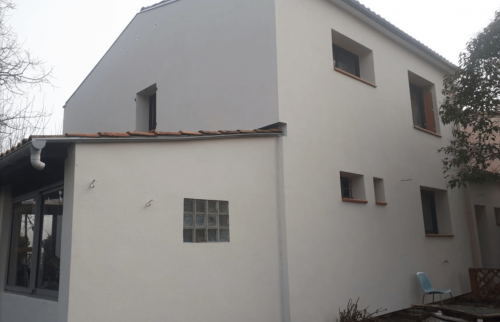 Façade après travaux d'isolation