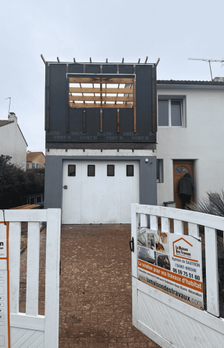 Travaux pour surélever maison à Sautron