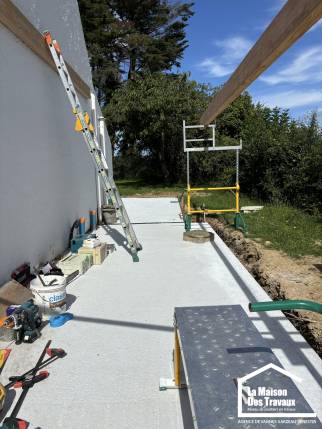 Preparation terrain preau bois Penestin