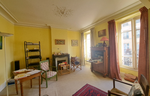 le salon avant travaux