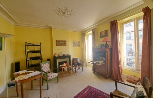 le salon avant travaux