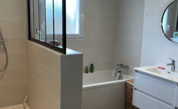 Création et rénovation de deux salles de bains à Vertou