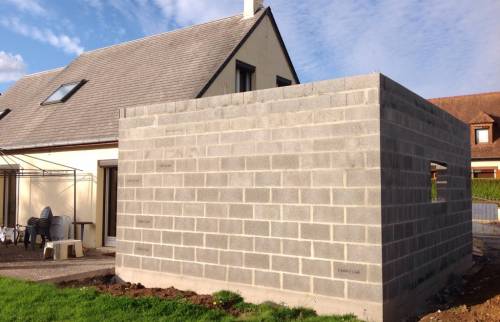 La construction du garage