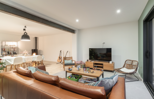 Extension de maison pour créer un salon séjour spacieux à Vertou