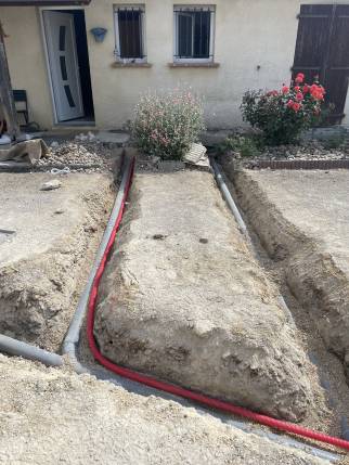 Creusement de tranchées pour mise aux normes d'un système d'assainissement autonome - Montauban 82000