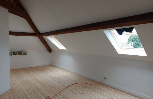 Parquet mezzanine poncé