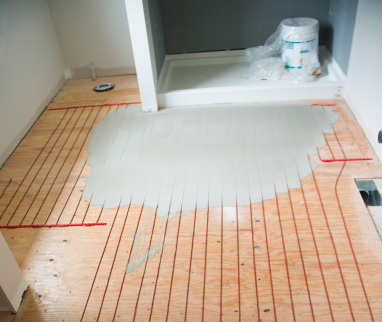 Plancher chauffant salle de bain Milly-La-Forêt