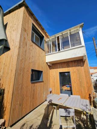  Isolation thermique extérieure en laine de bois et bardage bois - Montauban 82000