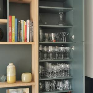 rangement décoratif bois naturel Morbihan architecte