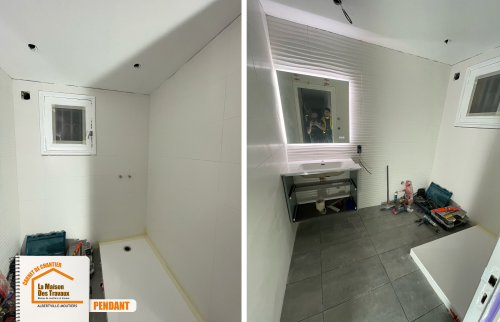rénovation salle de bains Savoie, entreprise rénovation Albertville, installation sanitaires modernes, décoration salle de bains, peinture salle de bains