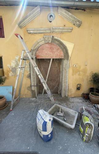 Pendant les travaux du ravalement de façade