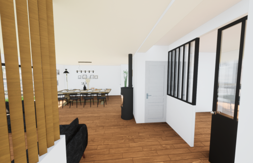 Croquis du projet pour se projeter dans la future extension