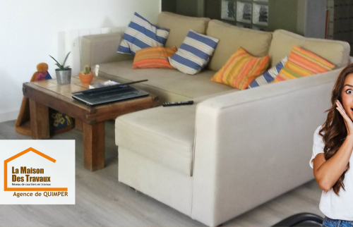 L’uniformité du revêtement de sol renforce l’harmonie visuelle de la pièce, créant une atmosphère apaisante et facile à entretenir au quotidien.