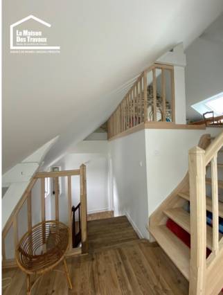 Rénovation pallier d'escalier maison à étage