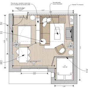 aménagement intérieur d'un loft
