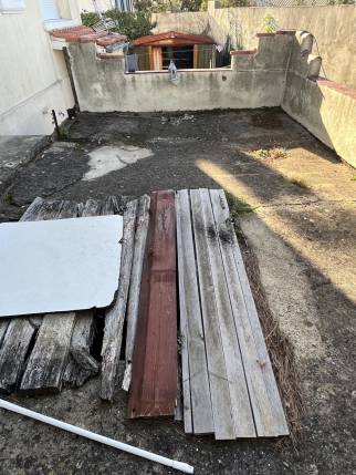 Terrasse avant la rénovation