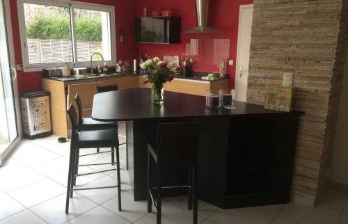 Ilot Central avec plan en Granit - Nantes