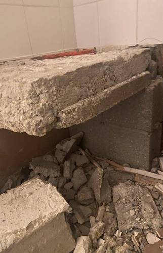 Travaux de maçonnerie dans une salle de bain en rénovation à Bouc-Bel-Air (13)