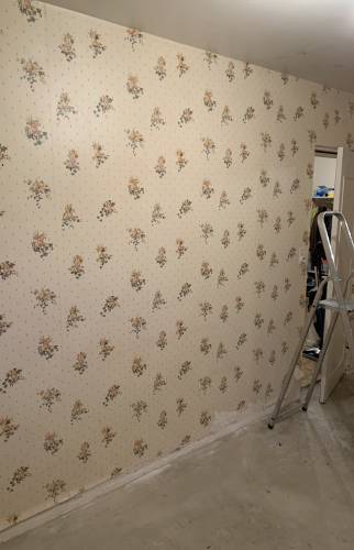 Pendant travaux : opération détapisser 