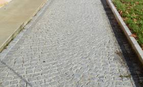 Réalisation d'une allée en pavés 