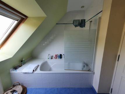 Deuxième Vue Avant Rénovation : Problèmes d'Espace dans la Salle de Bain