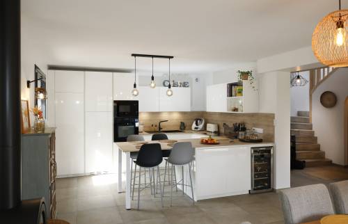 la cuisine a été entièrement repensée