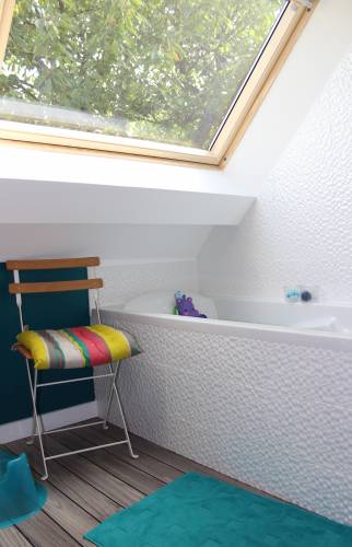 Salle de bain sous toits