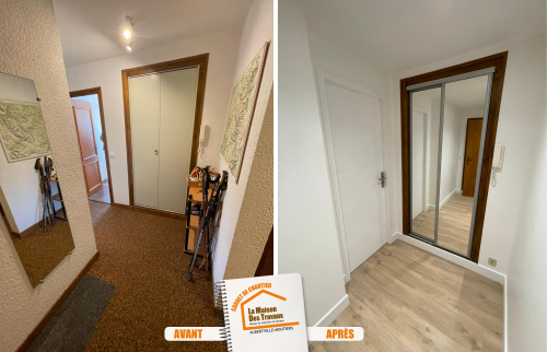 travaux montagne 74120, rénovation intérieure montagne, rénovation placard sur-mesure