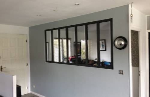 Rénovation intérieure maison plain-pied - création verrière sur soubassement - Cergy - 95000 -