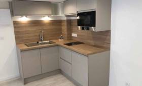 Rénovation d'une cuisine dans un appartement d'une résidence secondaire à Deauville