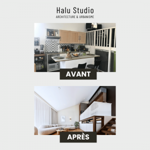 Rénovation complète de duplex parisien de 80 m2 - Halimé Emma Tcholna - La Maison Des Architectes