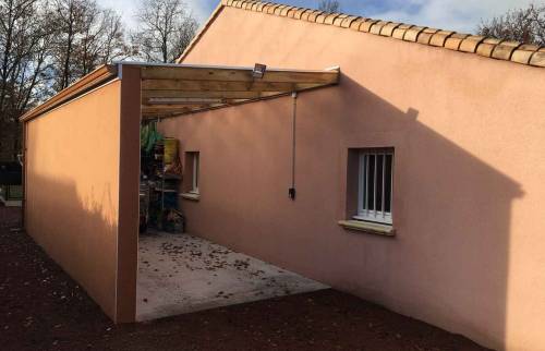 Carport toit en polycarbonate