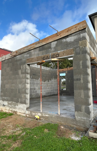 Extension de la maison en cours vue 1