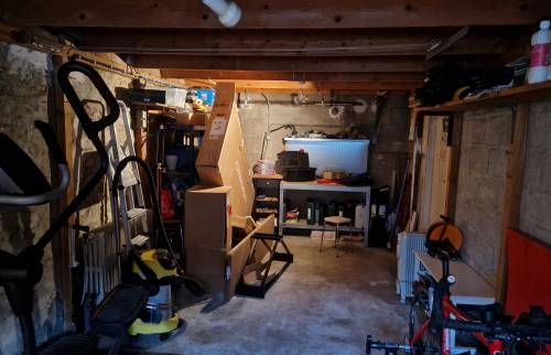 intérieur garage avant travaux