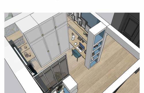 Relookage d’une très grande entrée à Colombes (92700) 