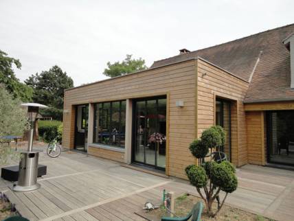 Extension bois et pose de la terrasse