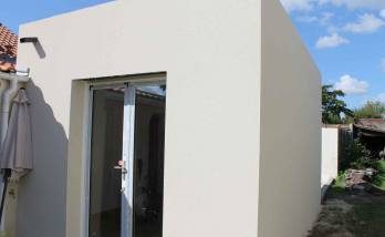 Réalisation d'une extension en toit plat à Vertou (44)