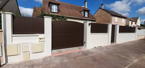 Remplacement de clôture, portail et portillon sur une maison - Brie-Comte-Robert 77170