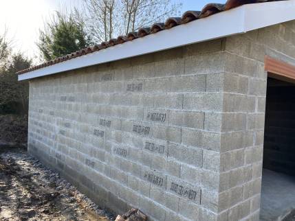 Construction de garage en parpaings - Montauban 82000
