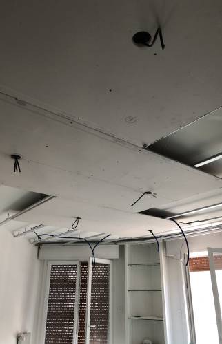 Pose de faux plafond et spots - Paris Quartier Ternes