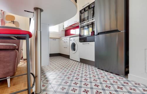 Nouveau carrelage de la cuisine