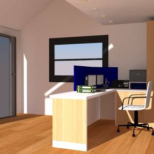 Rénovation de l'accueil pour ajouter un bureau d'accueil