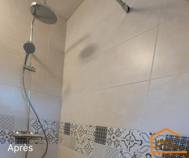 Faience et colonne de douche