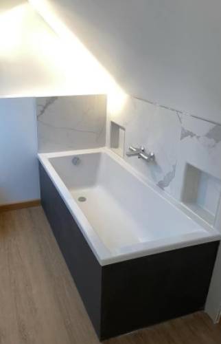 Salle de Bain noire 2 La Maison des Travaux Rouen