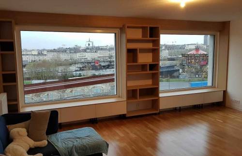 Meuble bibliothèque salon